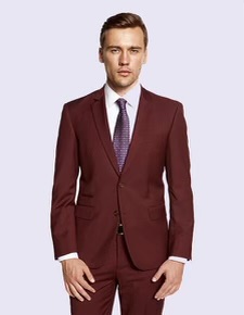 Burgandy 3 Piece Suit